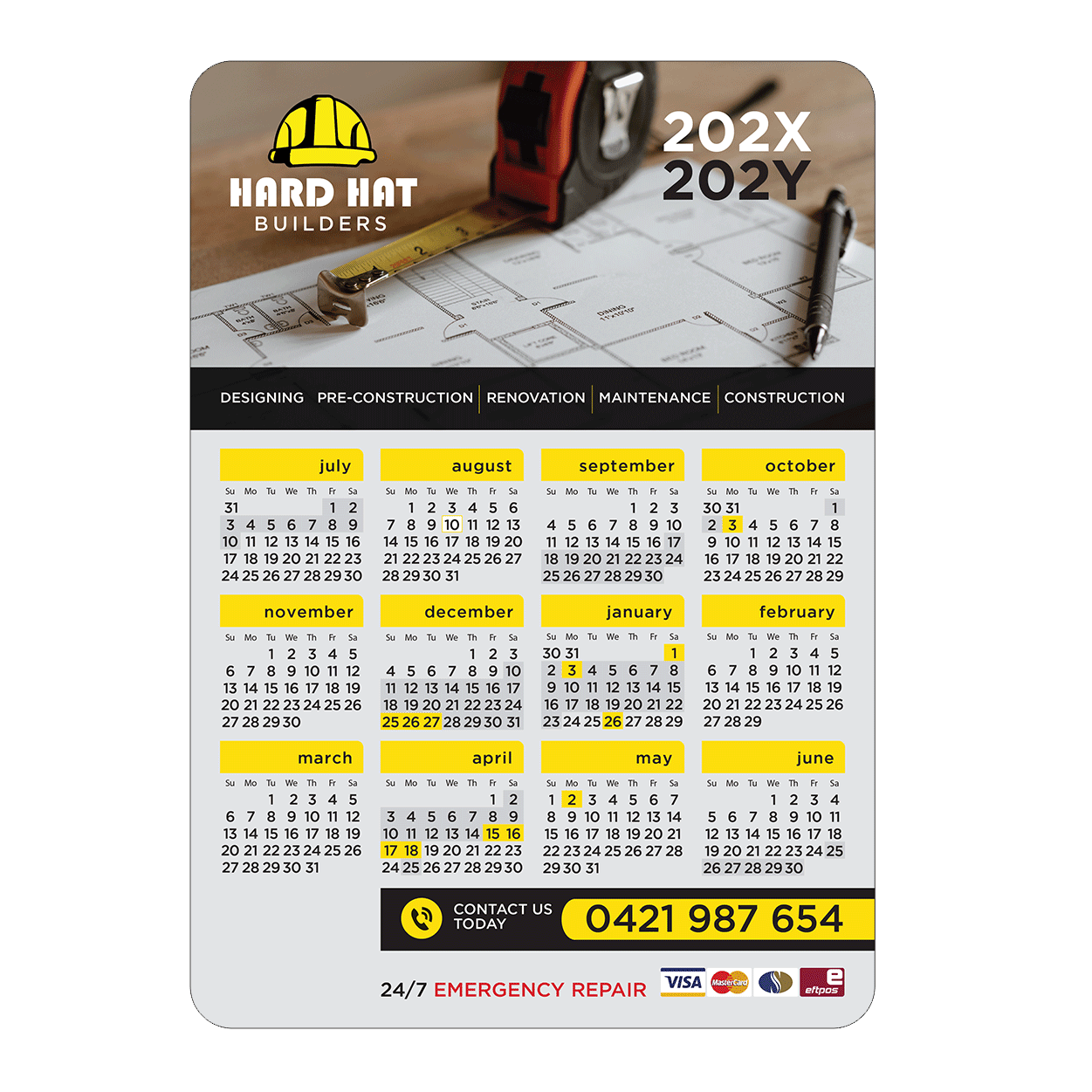 A4 Fridge Magnet (210mm x 294mm)