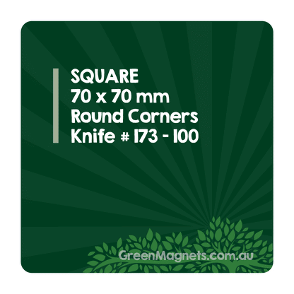 Square Fridge Magnet 70mm x 70mm (Round Corners)