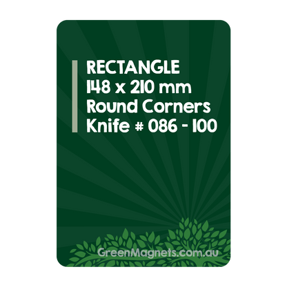 A5 Rectangle Magnets 210mm x 148mm (Round Corners)