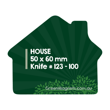 House Shape Fridge Magnets 50mm x 60mm