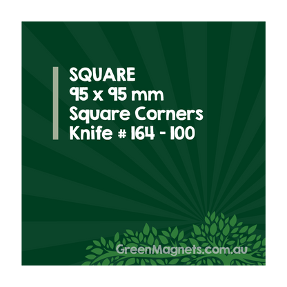 Large Square Fridge Magnet 95mm x 95mm (Square Corners)