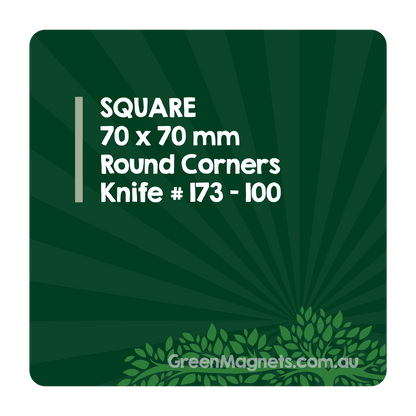 Square Fridge Magnet 70mm x 70mm (Round Corners)
