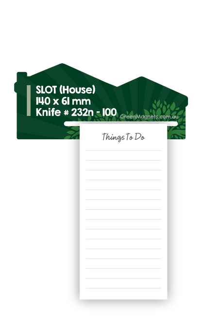 House Notepad Holder 141mm x 60mm With Generic Notepad