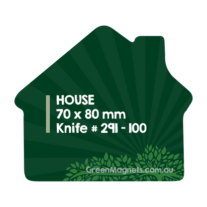 House Shape Fridge Magnets 70mm x 80mm