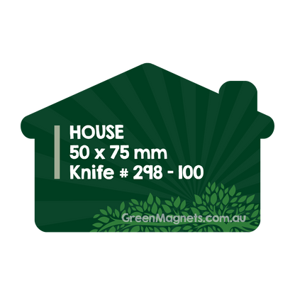 House Shape Fridge Magnets 50mm x 75mm