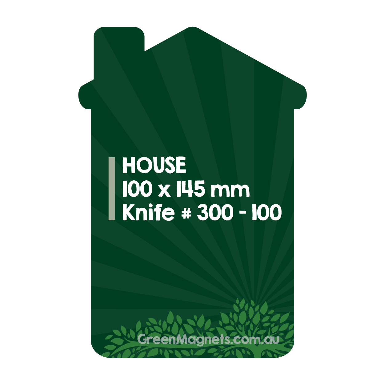 A6 House Shape Fridge Magnets 100mm x 145mm