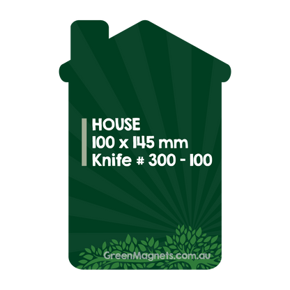 A6 House Shape Fridge Magnets 100mm x 145mm