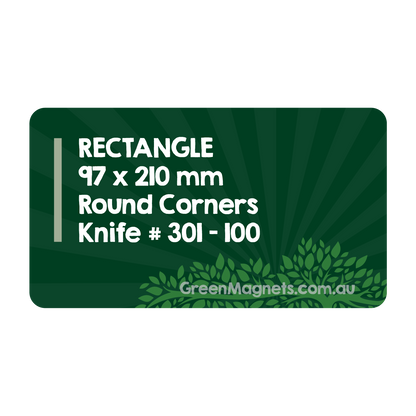 DL Rectangle Fridge Magnets 210mm x 97mm (Round Corners)