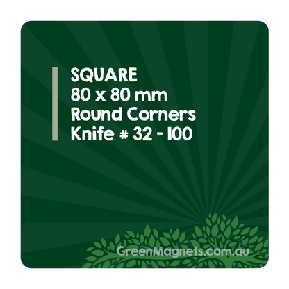 Square Fridge Magnets 80mm x 80mm (Round Corners)