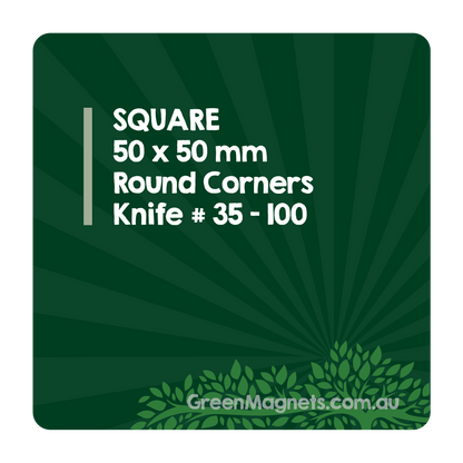 Square Fridge Magnets 50mm x 50mm (Round Corners)