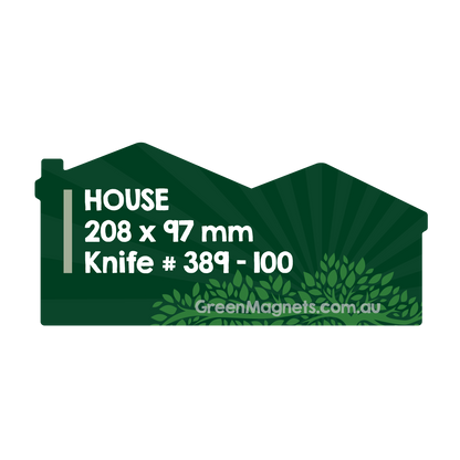 DL House Shaped Fridge Magnet 97mm x 208mm