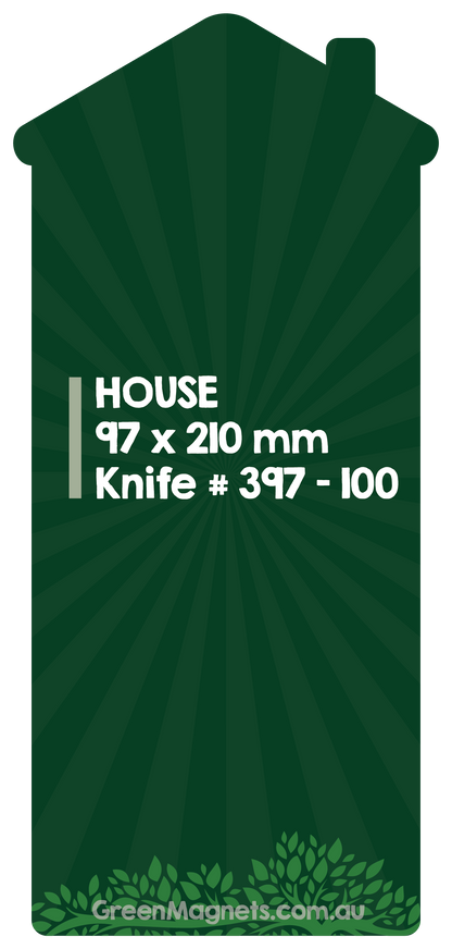 DL House Portrait Fridge Magnet 210mm x 97mm